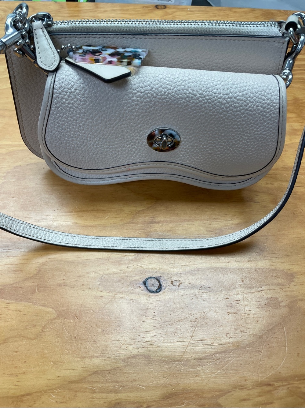 Coach Pebbled Leather wavy bag
